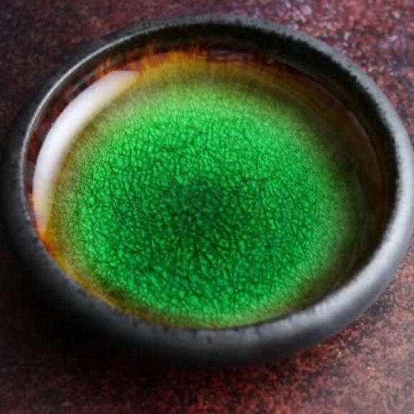 Other - Kilin Ice Cracked Glazed Stoneware (Set-of-2) 6” Appetizer Dish